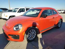 Salvage cars for sale at Grand Prairie, TX auction: 2018 Volkswagen Beetle S
