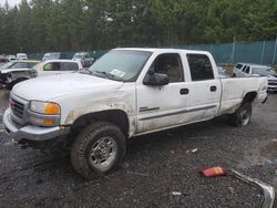 Salvage trucks for sale at Graham, WA auction: 2003 GMC Sierra K2500 Heavy Duty