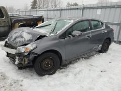 Salvage cars for sale from Copart Ontario Auction, ON: 2014 Honda Civic LX