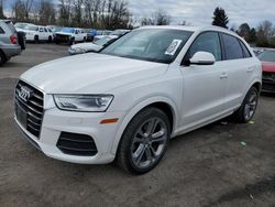Salvage cars for sale from Copart Portland, OR: 2017 Audi Q3 Premium Plus