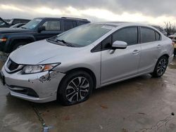 Honda salvage cars for sale: 2015 Honda Civic EX