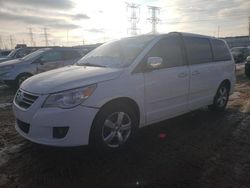 Salvage cars for sale at Elgin, IL auction: 2013 Volkswagen Routan SEL Premium