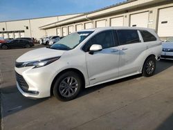 Toyota salvage cars for sale: 2021 Toyota Sienna XLE