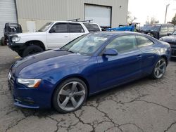 Salvage cars for sale from Copart Woodburn, OR: 2014 Audi A5 Premium Plus