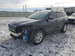 Salvage cars for sale at Barberton, OH auction: 2017 Jeep Cherokee Latitude