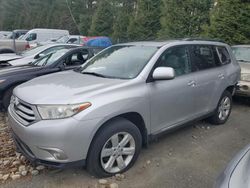 Toyota salvage cars for sale: 2013 Toyota Highlander Base