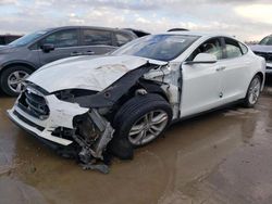 Salvage cars for sale at Grand Prairie, TX auction: 2012 Tesla Model S