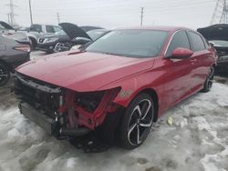 Salvage cars for sale from Copart Cudahy, WI: 2018 Honda Accord Sport