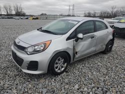 Salvage cars for sale at Barberton, OH auction: 2016 KIA Rio LX