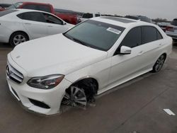 Salvage cars for sale at Grand Prairie, TX auction: 2016 Mercedes-Benz E 350
