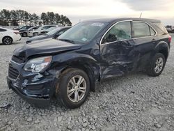 Salvage cars for sale at Loganville, GA auction: 2017 Chevrolet Equinox LS