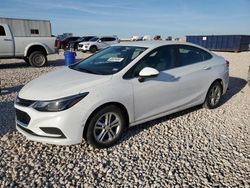 Salvage cars for sale at New Braunfels, TX auction: 2018 Chevrolet Cruze LT