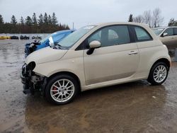 Salvage cars for sale at Bowmanville, ON auction: 2012 Fiat 500 Sport