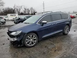 Salvage cars for sale at Bridgeton, MO auction: 2017 Chrysler Pacifica Limited