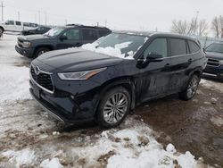 Salvage cars for sale from Copart Greenwood, NE: 2021 Toyota Highlander Platinum