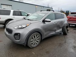 Salvage cars for sale at Portland, OR auction: 2018 KIA Sportage EX