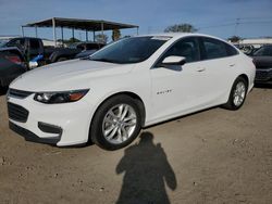 Chevrolet salvage cars for sale: 2016 Chevrolet Malibu LT