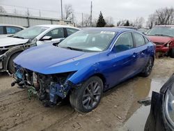 Salvage cars for sale at Lansing, MI auction: 2020 Honda Civic EX