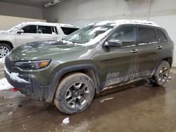 Salvage cars for sale from Copart Davison, MI: 2019 Jeep Cherokee Trailhawk