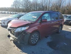 Salvage cars for sale from Copart Glassboro, NJ: 2020 Toyota Sienna XLE