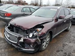 Salvage cars for sale at New Britain, CT auction: 2016 Infiniti QX50