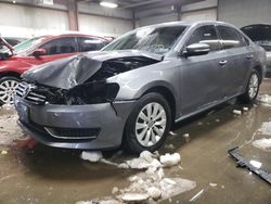 Salvage cars for sale at Elgin, IL auction: 2015 Volkswagen Passat S