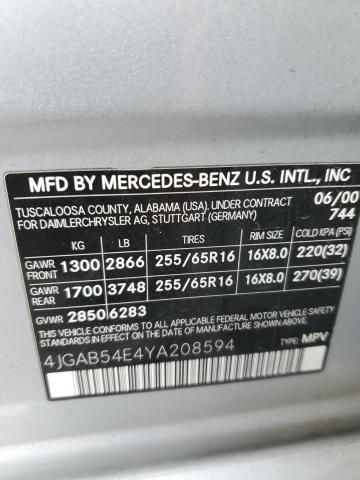 2000 Mercedes-Benz ML 320