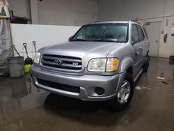 Salvage cars for sale at Elgin, IL auction: 2002 Toyota Sequoia SR5