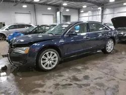 Salvage cars for sale at Ham Lake, MN auction: 2013 Audi A8 L Quattro
