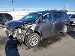 Toyota Sienna XLE salvage cars for sale: 2017 Toyota Sienna XLE