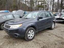 Salvage cars for sale at Center Rutland, VT auction: 2009 Subaru Forester 2.5X