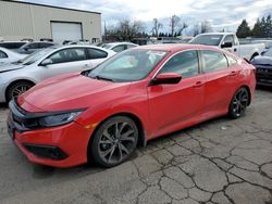 Salvage cars for sale from Copart Woodburn, OR: 2020 Honda Civic Sport