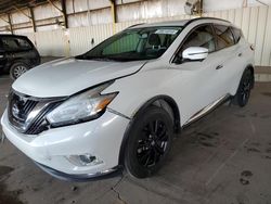 Salvage cars for sale from Copart Phoenix, AZ: 2017 Nissan Murano S