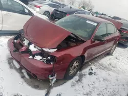 Salvage cars for sale at Chicago Heights, IL auction: 2003 Pontiac Grand AM SE1