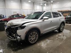 Lincoln salvage cars for sale: 2017 Lincoln MKX Reserve