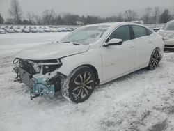 Salvage cars for sale from Copart Grantville, PA: 2017 Chevrolet Malibu LT