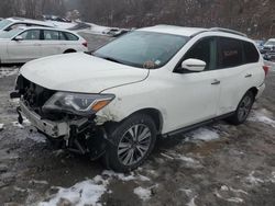 Salvage cars for sale at Marlboro, NY auction: 2017 Nissan Pathfinder S