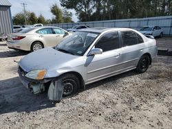 Salvage cars for sale from Copart Midway, FL: 2002 Honda Civic EX