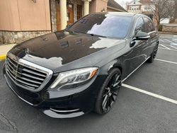 Mercedes-Benz S 550 salvage cars for sale: 2016 Mercedes-Benz S 550