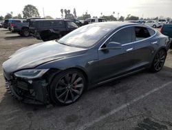 Salvage cars for sale from Copart Van Nuys, CA: 2016 Tesla Model S