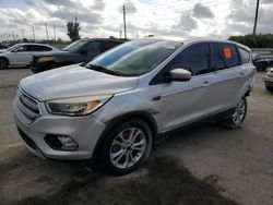 Salvage cars for sale from Copart Miami, FL: 2017 Ford Escape SE