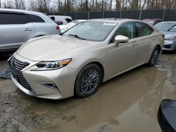 Salvage cars for sale from Copart Waldorf, MD: 2018 Lexus ES 350
