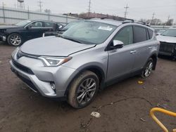 Salvage cars for sale at Chicago Heights, IL auction: 2017 Toyota Rav4 HV Limited