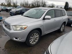 Toyota Highlander Vehiculos salvage en venta: 2008 Toyota Highlander Hybrid Limited