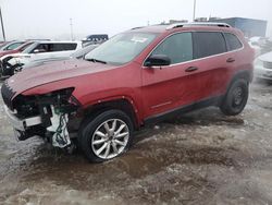 Salvage cars for sale at Woodhaven, MI auction: 2016 Jeep Cherokee Limited