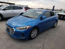 Salvage cars for sale at Grand Prairie, TX auction: 2017 Hyundai Elantra SE
