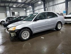 Salvage cars for sale from Copart Ham Lake, MN: 2002 Honda Civic LX