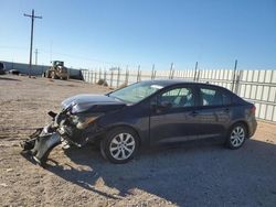 Salvage cars for sale from Copart Andrews, TX: 2020 Toyota Corolla LE