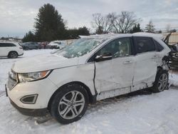 Salvage cars for sale at Finksburg, MD auction: 2017 Ford Edge Titanium