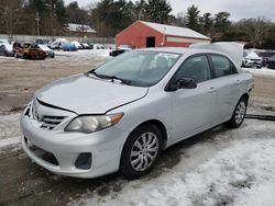 Salvage cars for sale from Copart Mendon, MA: 2013 Toyota Corolla Base